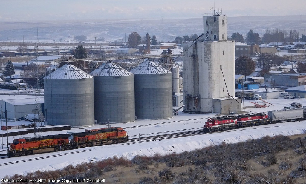 CBRW 166-CBRW 608-BNSF 8184-BNSF 4311